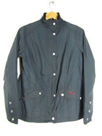 Barbour バブアー FRENDOWN JACKET　 オイルドジャケット　ネイビー　サイズ12【中古】【レディース】【MEDIUM】