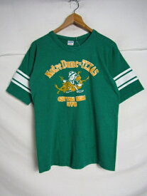 70年代製　バータグ　Champion　チャンピオン　COTTON BOWL 1978 フットボールTシャツ　Lサイズ　グリーン【中古】【LARGE】【メンズ】
