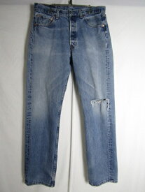 98年　USA製　W34 L32　Levi's　501 デニムパンツ インディゴ【中古】【MEDIUM】【メンズ】