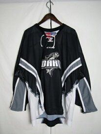 カナダ製 CCM ホッケーシャツ IDAHO STEELHEADS ブラック Lサイズ ワッペン ポリエステル 【中古】【メンズ】【LARGE】