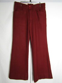 フレアスラックス ワインレッド TALONジップ W32 L30相当 ヴィンテージ 【中古】【MEDIUM】【メンズ】