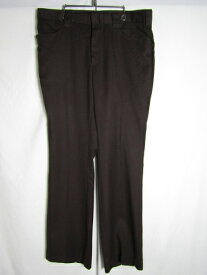 70年代 USA製 Wrangler ラングラー フレアスラックス ブラウン SCOVILLジップ W36 L32 ヴィンテージ 【中古】【LARGE】【メンズ】