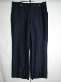 70年代～ フレアスラックス ネイビー TALONジップ W36 L30相当 ヴィンテージ 【中古】【LARGE】【メンズ】