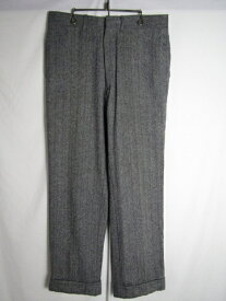 70年代～ スラックス グレー TALONジップ W34 L31相当 ヴィンテージ 【中古】【MEDIUM】【メンズ】