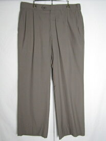 70年代～ スラックス グレージュ TALONジップ W34 L28相当 【中古】【MEDIUM】【メンズ】