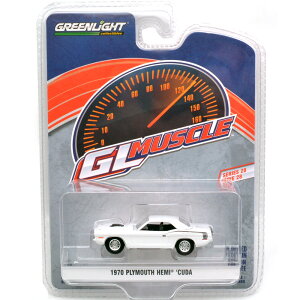 GREENLIGHT1/64 1970 PLYMOUTH HEMI CUDA (ALPINE WHITE)1970 v}XEw~EN[_ (ApCEzCg)GL MUSCLE SERIES 28