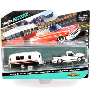 MAISTO 1/64 1993 CHEVROLET 454 SS PICK UP / CAMPER TRAILER@1993 V{[ 454 SS sbNAbv / Lp[g[[