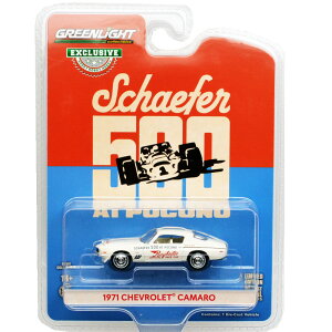 GREENLIGHT@1971 CHEVROLET CAMARO - 1971 SCHAEFER 500 OFFICIAL PACE CAR@1971 V{[EJ} - 1971 VF[t@[500 ItBVEy[XJ[