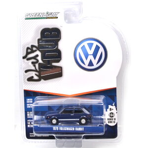 GREENLIGHT�@1979 VOLKSWAGEN RABBIT - TARPON BLUE�@1979 �t�H���N�X���[�Q���@���r�b�g - �^�[�|���u���[�@1/64 CLUB V-DUBS SERIES 13