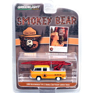 SMOKEY BEAR SERIES 4- 1968 VW TYPE 2 DOUBLE CAB PICKUP LADDER TRUCK�@�X���[�L�[�x�A�[�E�V���[�Y4 - 1968�@�t�H���N�X���[�Q���E�^�C�v2�@�_�u���L���u�E���_�[�g���b�N
