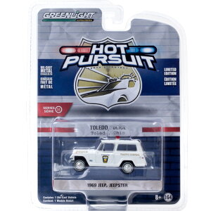 GREENLIGHT 1969 KAISER JEEP JEEPSTER CITY OF TOLEDO OHIO POLICE�O���[�����C�g1969 �J�C�U�[�E�W�[�v�@�W�[�v�X�^�[�@�V�e�B�@�I�u�@�g���[�h�@�I�n�C�I�|���X�@HOT PURSUIT SERIES 35