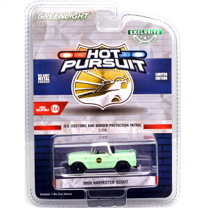 GREENLIGHT 1/64 HOT PURSUIT SPECIAL EDITION 1969 HARVESTER SCOUT HALF CAB - U.S CUSTOMS BORDER PROTECTION BORDER PATROL�@1969 �n�[�x�X�^�[�E�X�J�E�g�E�n�[�t�L���u - U.S.�@�J�X�^���E�{�[�_�[�E�v���e�N�V�����E�{�[�_
