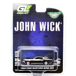 GREENLIGHT@JOHN WICK 1969 FORD MUSTANG BOSS 429 (CHROME EDITION)@WEBbN 1969@tH[hE}X^OE{X 429 (N[GfBV)