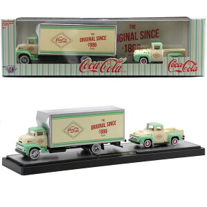 M2@COCA-COLA AUTO-HAULER RELEASE 56000-TW10 - 1956 FORD COE TRUCK & 1956 FORD F-100 TRUCK@RJR[ I[gnE[@[X56000-TW10 - 1956 tH[h@COE gbN & 1956tH[h F-100 gbN