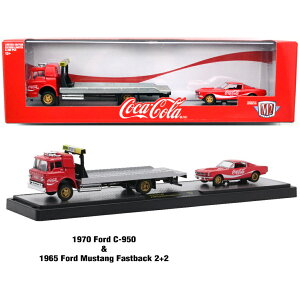 M2@COCA-COLA AUTO-HAULER RELEASE 56000-TW15 -1970 FORD C-950 & 1965 FORD MUSTANG FASTBACK 2+2RJR[ I[gnE[@[X56000-TW15 -1970 tH@[h C-950 & 1965 tH[hE}X^OEt@XgobN 2+2