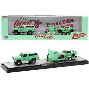 M2@COCA-COLA AUTO-HAULER RELEASE 56000-TW17 -1973 CHEVROLET CHEYENNE SUPER 10 4X4 & 1985 CHEVROLET CAMARO IROC-Z@RJR[ I[gnE[@[X56000-TW17 - 1973 V{[EVCAEX[p[10@4X4 &@1985 V{