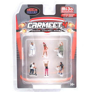 MiJo TOYS EXCLUSIVE AMERICAN DIORAMA-1:64 FIGURES - FIGURES- CAR MEET 4 SET�@MiJo TOYS����@�A�����J���W�I���} 1:64�X�P�[���t�B�M�A- �J�[�~�[�g 4 �Z�b�g*�p�b�N�̒��ŏ���̈ʒu�Ƀt�B�M�A�������Ă��Ȃ���