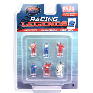 MiJo TOYS EXCLUSIVE AMERICAN DIORAMA-1:64 FIGURES - RACING LEGENDS 2@MiJo TOYS@AJWI} 1:64XP[tBMA - [VOWFh 2*pbN̒ŏ̈ʒuɃtBMAĂȂ