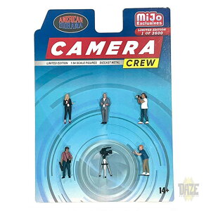 MiJo TOYS EXCLUSIVE AMERICAN DIORAMA-1:64 FIGURES - CAMERA CREW FIGURE SET�@MiJo TOYS����@�A�����J���W�I���} 1:64�X�P�[���t�B�M�A- �J�����E�N���[�E�t�B�M�A�Z�b�g*�p�b�N�̒��ŏ���̈ʒu�Ƀt�B�M�A������
