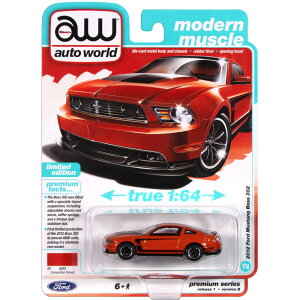 Auto World@2012 FORD MUSTANG BOSS 302 (COMPETITION ORANGE)@2012 tH[hE}X^OE{X 302 (RyeBVE IW)Auto World Premium 2025 Release 1