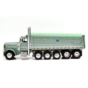 Diecast Promotions@DCP@PETERBILT 379 w/5-AXLE MAC DUMP BODY (GREEN)@s[^[rg 379 EBY / 5ANX@}bNE{fBE_v