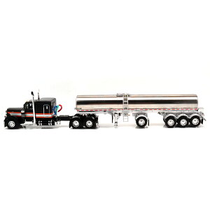 Diecast Promotions@DCP@PETERBILT 379 W/QUAD-AXLE "WALKER" MILK TANK TRAILER@s[^[rg 379 EBY NbhANX "EH[J["@~N^Ng[[