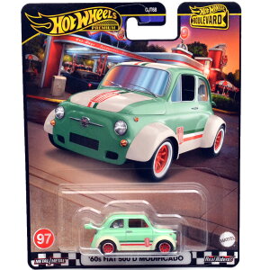 MATTEL HOTWHEELS BOULEVARD SERIES '60 FIAT 500 D MODIFICADO�@'60s �t�B�A�b�g 500 D ���f�B�t�B�J�h