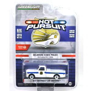 GREENLIGHT 1972 CHEVROLET C10 CHEYENNE - DELAWARE STATE POLICEO[Cg1972@V{[@C10 VCA - fEGA@Xe[g@|X@HOT PURSUIT SERIES 29