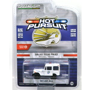 GREENLIGHT 1977 JEEP DJ-5 - DALLAS TEXAS POLICE�O���[�����C�g1977 �W�[�v DJ-5 �_���X�@�e�L�T�X�|���X�@HOT PURSUIT SERIES 29