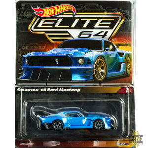 HOTWHEELS MODIFIED '69 FORD MUSTANG�@�z�b�g�E�B�[���Y�@���f�B�t�@�C�h '69 �t�H�[�h�E�}�X�^���O�@ELITE 64�@�V���[�Y�@�t�����g�G���W���J�o�[���O���\