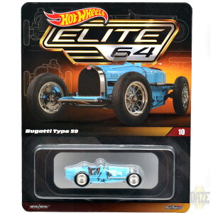MATTEL HOTWHEELS ELITE 64�@BUGATTI TYPE 59 �}�e���@�z�b�g�E�B�[���G���[�g64�@�u�K�b�e�B�E�^�C�v59