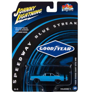 JOHNNY LIGHTNING �@Pop Culture 2025 Release 1�@GOOD YEAR - 1969 DODGE DART GTS 340�@�O�b�h�C���[ - 1969 �_�b�W�E�_�[�g GTS 340