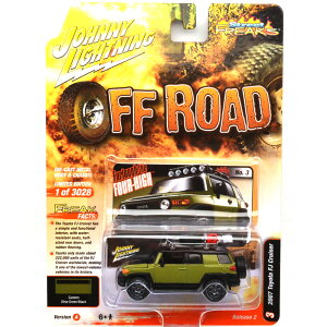 JOHNNY LIGHTNING @1/64 STREET FREAKS 2007 TOYOTA FJ CRUISER (GREEN)@2007 g^ FJ N[U[@(O[)