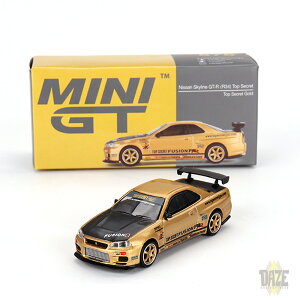 MINI-GT NISSAN SKYLINE GT-R (R34) TOP SECRET�@�~�jGT �j�b�T���E�X�J�C���C�� GT-R (R34) �g�b�v�V�[�N���b�g