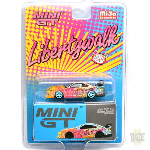 MINI GT �@LIBERTY WALK�@ TOYS EXCLUSIVE - NISSAN LB-SUPER SILHOUETTE S15 SILVIA LB KUMA (CHASE CAR)�A�����J�@MiJo Toys ���� �j�b�T�� LB-SUPER SILHOUETTE S15 �V���r�A�@LB KUMA (�`�F�C�X�J�[)