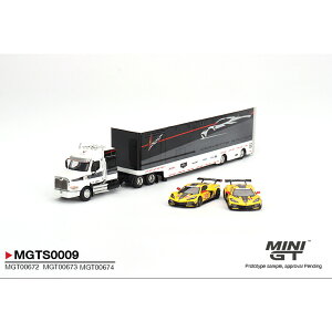 1/64 MINI-GT CORVETTE RACING C8.R TRANSPORTER SET RxbgE[VO C8.R gX|[^[Zbg