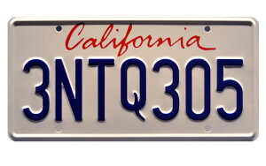 FAST AND THE FURIOUS Brian O'Conner SUPRA number plate3NTQ305 �u���C���h�X�s�[�h�v�u���C�A���E�I�R�i�[ �i���o�[�v���[�g 3NTQ305 �J���t�H���j�A�B [���s�A���i]