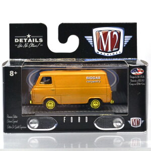 M2 MACHINES 1:64SCALE 1965 MERCRY ECONOLINE VAN CHASE CAR(WAL-MART EXC)�@M2�}�V���Y 1:64�X�P�[���@�@�I�[�g�g���b�N�X �t�H�[�h �G�R�m���C�� �Z�b�g 1965�}�[�L�����[ �G�R�m���C�� �f���o���[�o�� �`�F�C�X