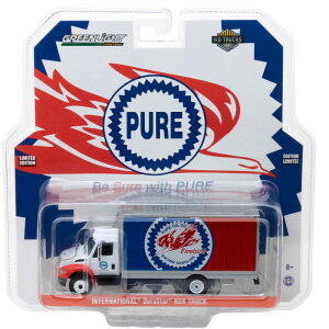 GREENLIGHT 1:64SCALE "INTERNATIONAL DURASTAR BOX TRUCK-Pure Oil Co Firebird Racing" O[Cg@1F64XP[@ uC^[iVi@fX^[@{bNXgbN@-@sAIC@t@CA[o
