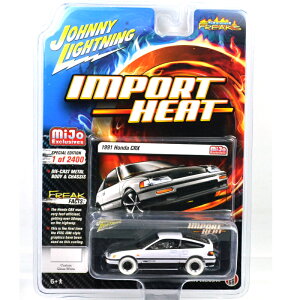 GREENLIGHT 1:64SCALEMIJO EXCLUSIVE - 1990 HONDA CRX (WHITE LIGHTNING)O[Cg 1F64XP[ MiJoVbv u1990@z_@CR-X(zCg CgjO)v [sAi]