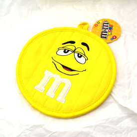 m&m's　WORLD エムアンドエムズ　POT HOLDER なべ敷き YELLOW イエロー