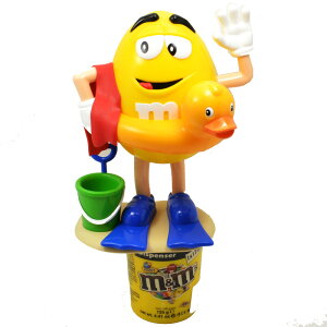 m&m's "SEA - YELLOW" CANDY DISPENSER �G���E�A���h�E�G���Y�@�u�C - �C�G���[�v�L�����f�B�E�f�B�X�y���T�[�����[���b�p����!!