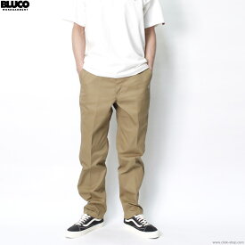 ブルコ BLUCO STRETCH RIDE WORK PANTS (KHAKI) [141-41-001] メンズ ボトムス ワークパンツ チノ ストレッチ バイク 自転車 スケートボーディング ライディング