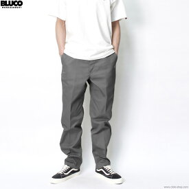 ブルコ BLUCO STRETCH RIDE WORK PANTS (LIGHT GRAY) [141-41-001] メンズ ボトムス ワークパンツ チノ ストレッチ バイク 自転車 スケートボーディング ライディング