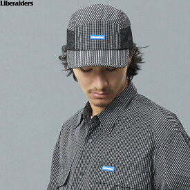 リベレイダーズ LIBERAIDERS GRID CLOTH CAP (BLACK) #70901 メンズ ヘッドギア キャップ ナイロン ブラック