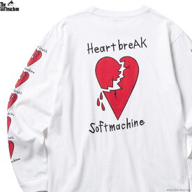 SOFTMACHINE ソフトマシーン SOFTMACHINE HEARTBREAK L/S (WHITE) メンズ 長袖Tシャツ ロンT TATTOO タトゥー