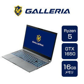 ゲーミングノートPC 新品 パソコン GALLERIA ガレリア RL5R-G165-5 Ryzen 5 6600H GTX1650 500GB SSD 16GBメモリ 15.6フルHD Windows 11 Home 12536-3361