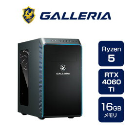 ゲーミングPC デスクトップPC 新品 パソコン GALLERIA ガレリア RM5R-R46T Ryzen 5 4500 RTX4060Ti 500GB SSD 16GBメモリ Windows 11 Home 13232-4668