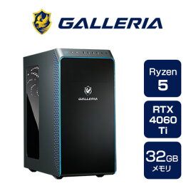 ゲーミングPC デスクトップPC 新品 パソコン GALLERIA ガレリア ZA5R-R46T Ryzen 5 7600X RTX4060Ti 1TB SSD 32GBメモリ Windows 11 Home 13409-4530