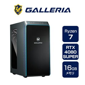 ゲーミングPC デスクトップPC 新品 パソコン GALLERIA ガレリア XA7R-R48S Ryzen 7 5700X RTX4080SUPER 1TB SSD 16GBメモリ Windows 11 Home 13912-4623